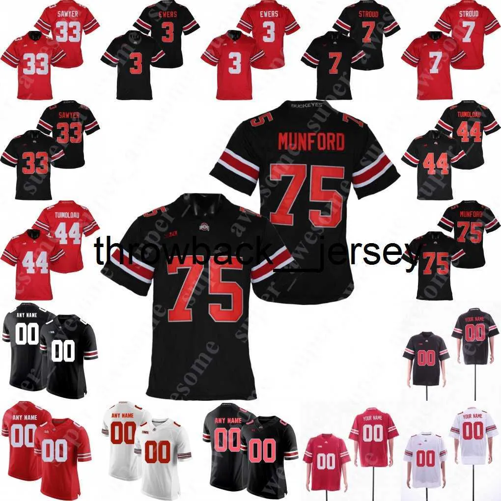 Maillot NCAA Ohio State Buckeyes Miyan Williams Dallan Hayden Dwayne Haskins Jr. Marvin Harrison Jr. Zach Harrison Emeka Egbuka Julian Fleming Kyle McCord TC Caffey