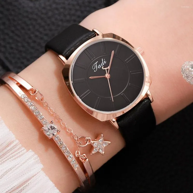 Montres-bracelets femmes montre-bracelet ensemble ceinture en cuir cadran carré dames montres élégant Simple 2023 cadeau horloge femme Bracelet blanc Reloj