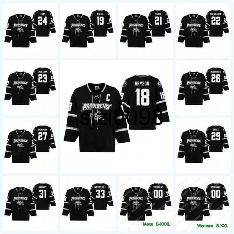 Sj98 Providence Friars 18 Jacob Bryson 21 Spenser Young 23 Michael Callahan 26 John McDermott 27 Tyce Thompson 31 Hayden Hawkey Hockey Jersey