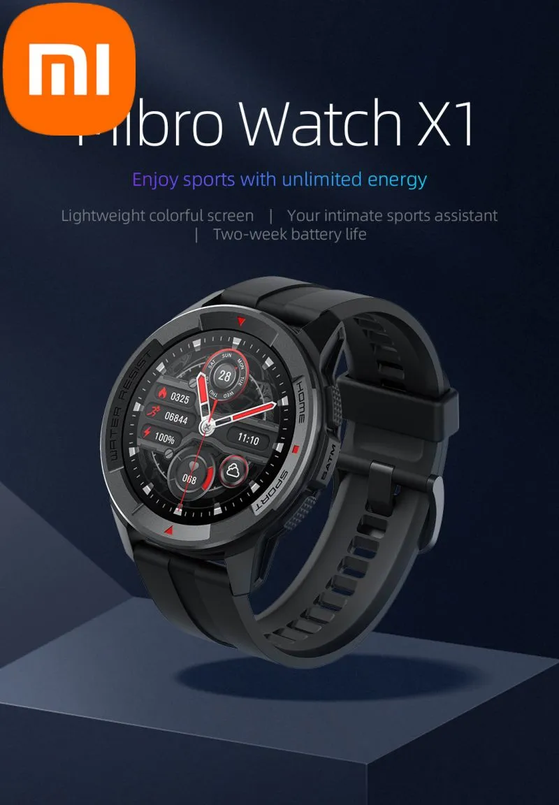 Xiaomi Mibro Xiaoxun X1 Smart Watch - Waterproof Multi -Language Sports Monitoring för par - Äkta internationella utgåvor