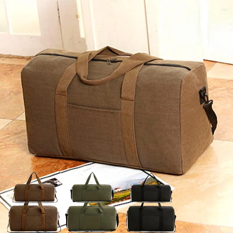 Bolsas esportivas masculinas bolsa de viagem de mão, ombro, curta distância, lona, bolsas femininas de grande capacidade transversais