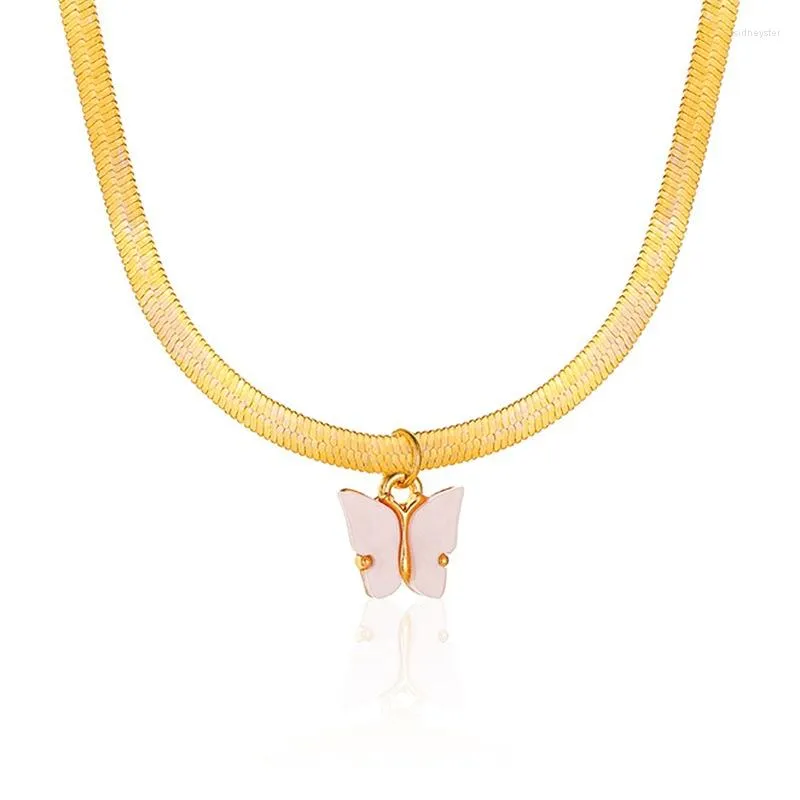 Ketten Perlenkette mit Halsketten, ein Design, eingelegt, einfacher Damenschmuck, Damenanhänger, Geschenk