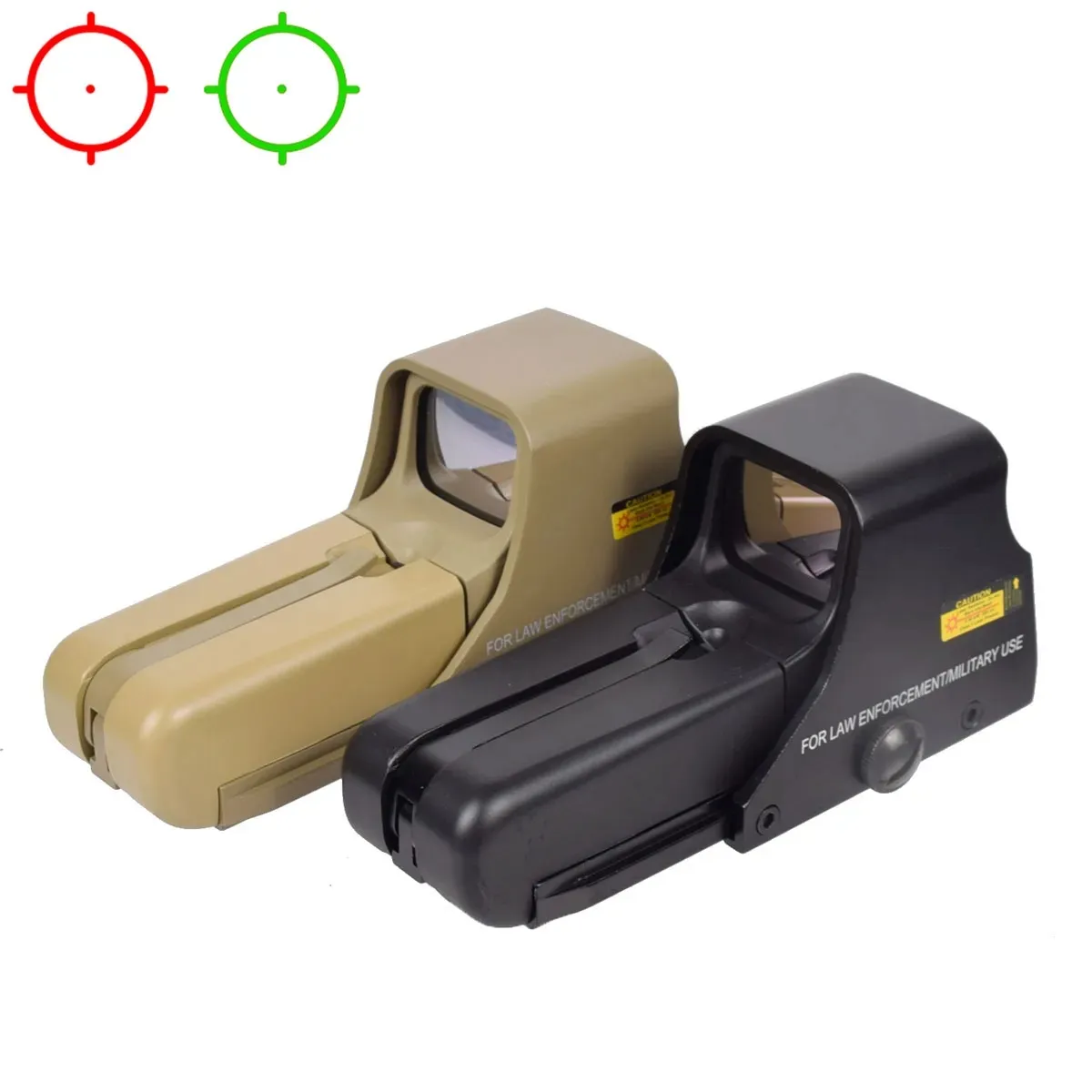 551 552 553 holographische grüne rote Punktvisieroptik Nachtsichtpistole Zielfernrohr 20-mm-Schienenmontage für HK416 AR15-Tan