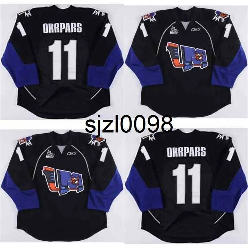 Sj98 Lewiston Maineiacs Jerseys 11 Orrpars 100% bordado personalizado cualquier nombre cualquier número Hombres Mujeres Jóvenes Hockey Jerseys Envío rápido barato