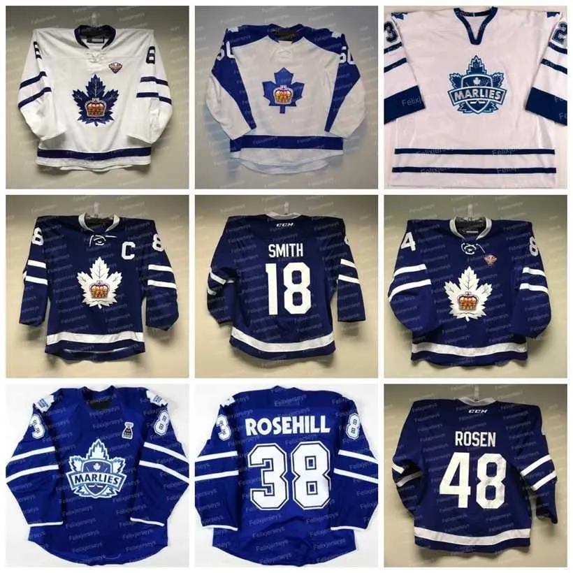 C2604 Maillot de hockey Thr Toronto Marlies AHL 9 Bobby McMann Josh Ho-Sang Mikhail Abramov Joey Anderson Matteo Pietroniro Antti Suomela Joseph Blandisi