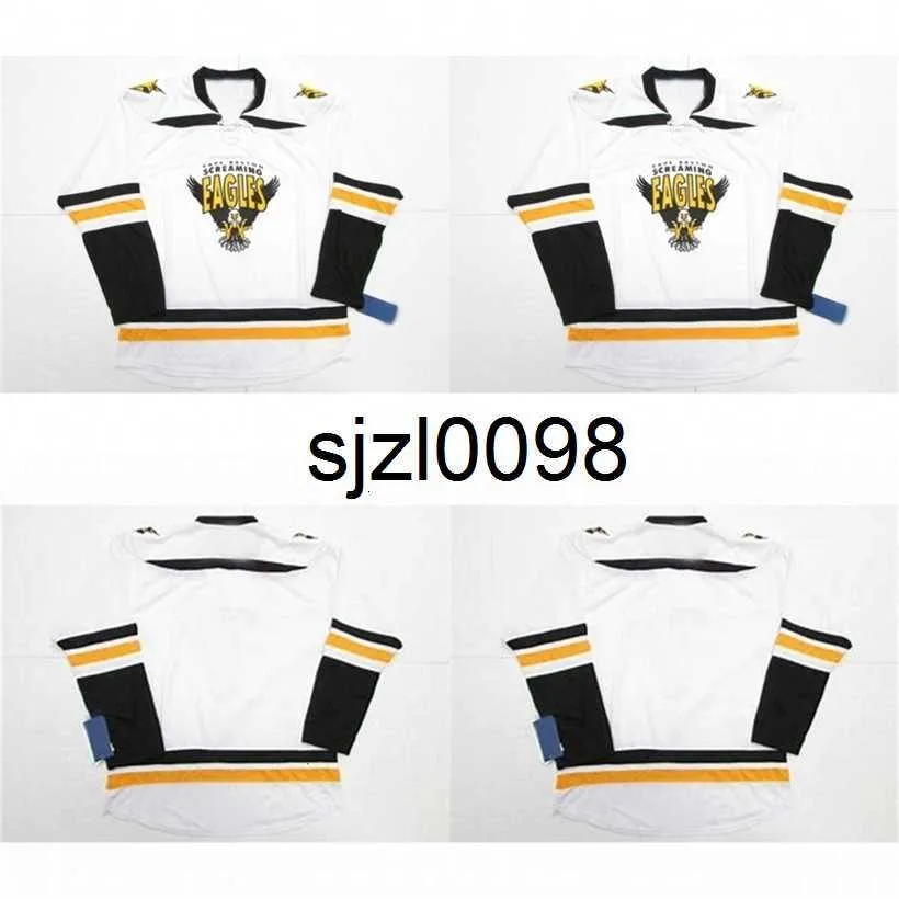 Sj98 Customize Cape Breton Screaming Eagles Jersey Mens Womens Youth 100% Embroidery cusotm any name any number Hockey Jerseys