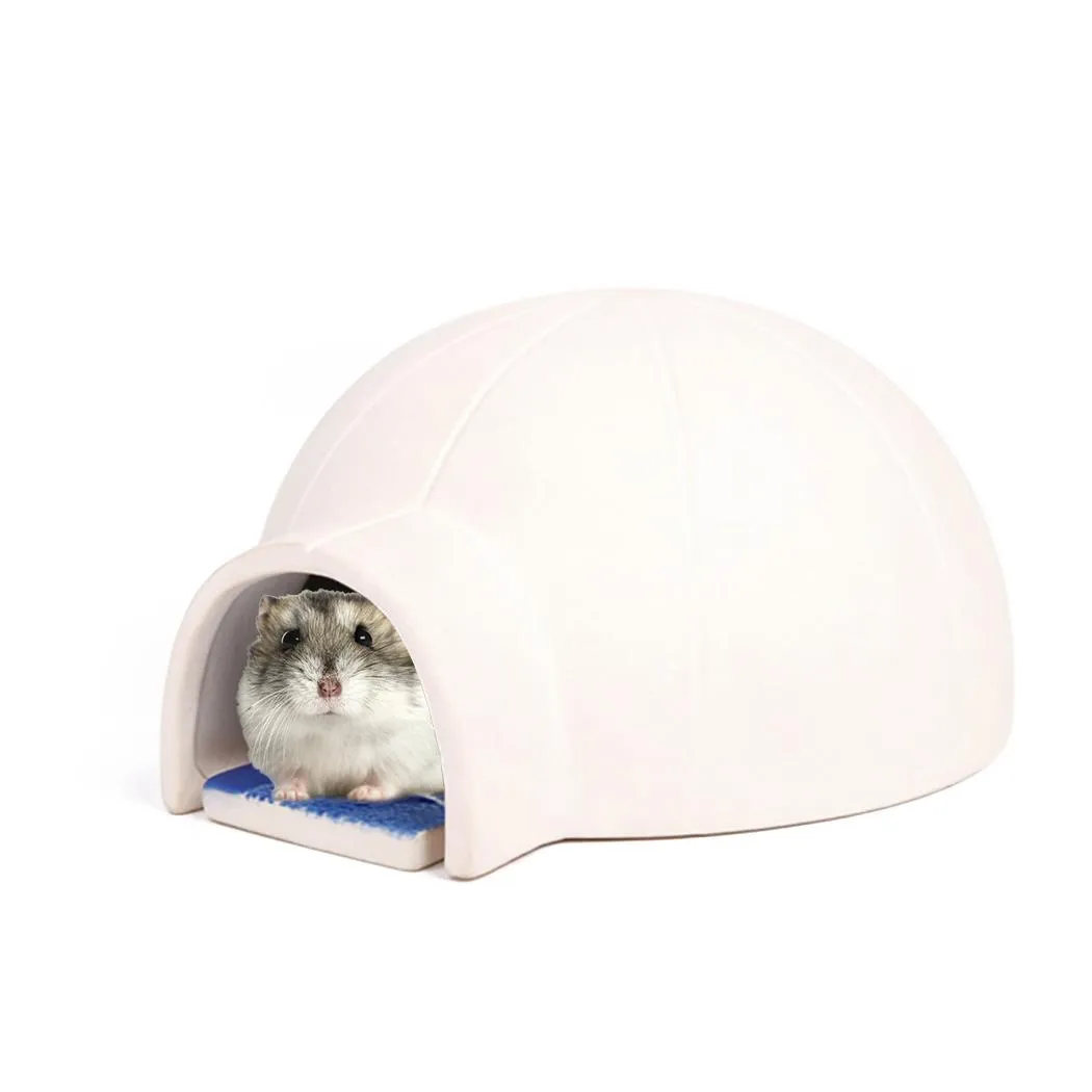 Kooien Huisdierenkooi voor hamsteraccessoires Huisdierbed Muis Keramisch Koelhuis Klein dierennest Zomer voor knaagdieren/cavia/rat/egel