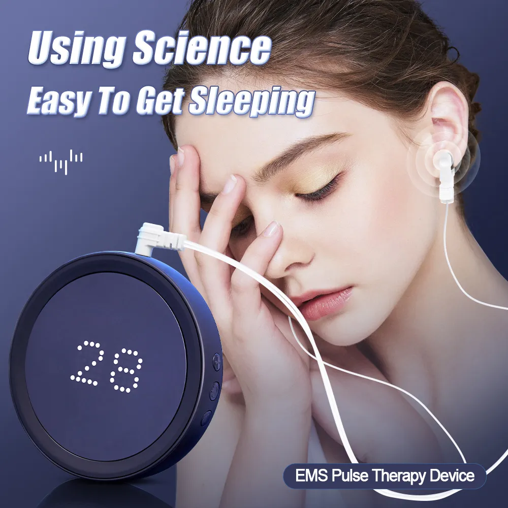 Cessation du ronflement CES Pulse Therapy Insomnia Depression Device Sleep Aid Device for Insomnia Fast Sleep Microcurrent Anxiété Relief Helper 230603