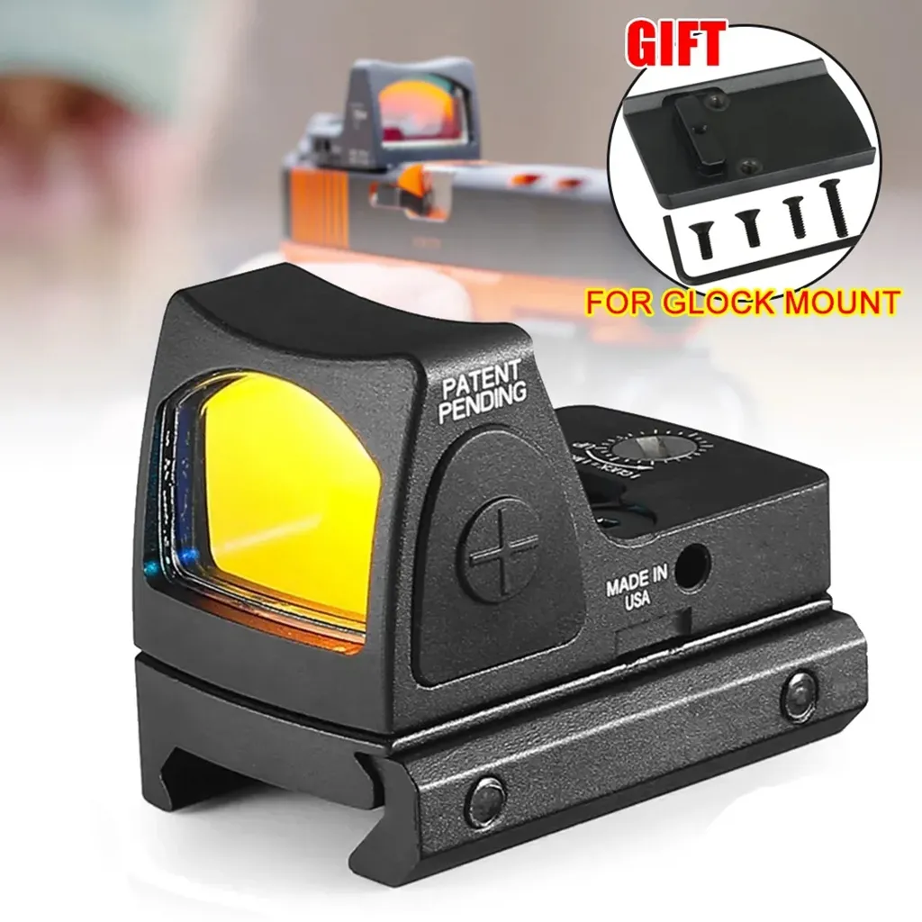 RMR Mini Tactical Red Dot Sight Hunting Rifle Reflex Sight Airsoft