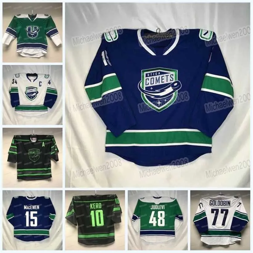 C2604 Mitness Custom Utica Comets Хоккейная майка Ахл Райан Шмельцер Аарн Талвити Нолан Фут Александр Хольц А.Дж. Грир Фабиан