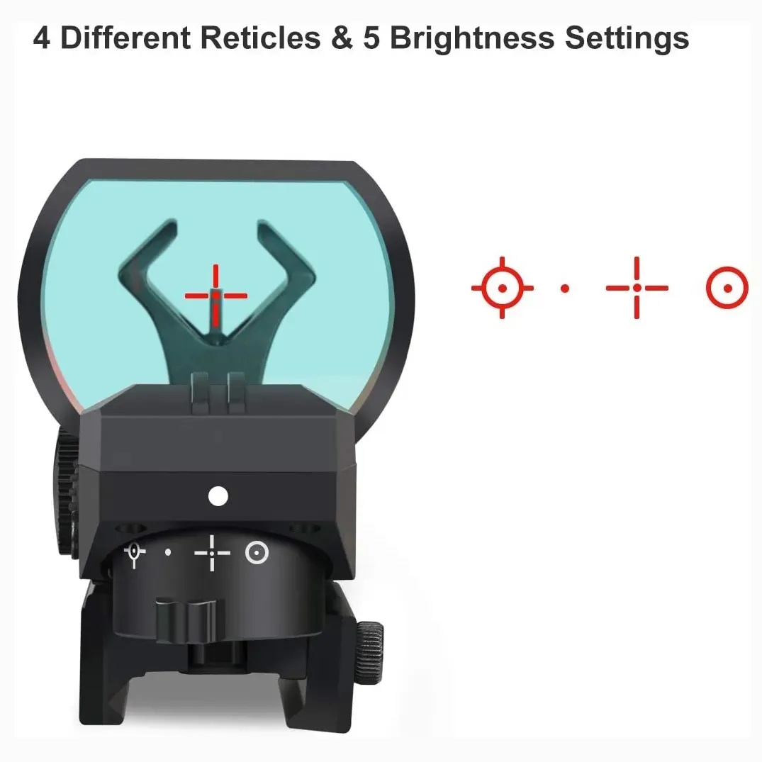 1x28x40mm Red Dot Sight Pistol Rifle Reflex Sight Réticules Réglables Sight 20mm Rail Red Dot Optics avec Picatinny Rail Mount