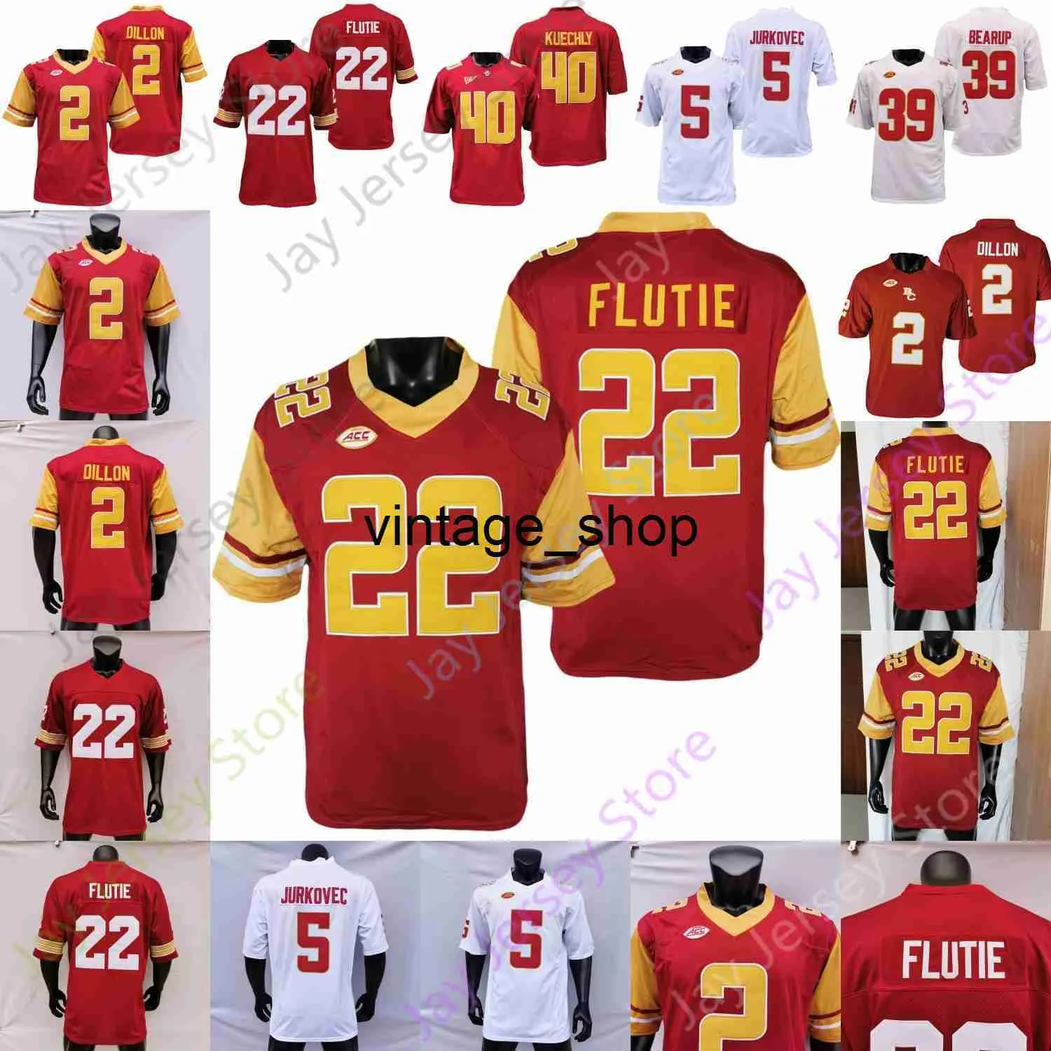 24s Boston College Football Jersey NCAA Luke Kuechly Doug Flutie Phil Jurkovec Zay Flowers Ezeiruaku Pat Garwo III Jones Takacs DePalma Williams Gill Steele Dillon R