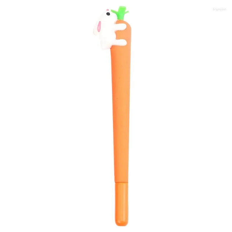 Cute Cartoon Gen Pen Love Carrot Studenti Inchiostro nero Firma neutra