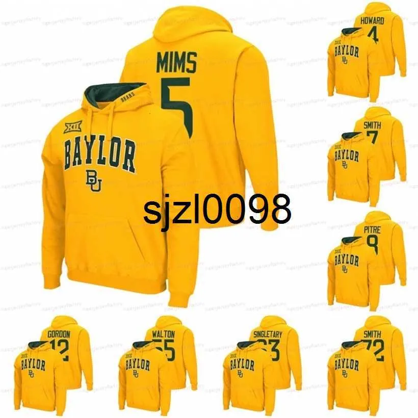 Sj98 Baylor Bears College Football Hoodie 5 Denzel Mims 8 Jalen Pitre 9 Tyquan Thornton 11Gerry Bohanon 12 Josh Gordon 55 J.D. Walton 0 R.J.