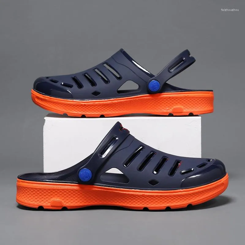 Summer Sandals Men Jelly Sandal Women Breathable Garden Clog Couples Beach Fashion Water Shower Shoes Outdoor Casual Flip Flop