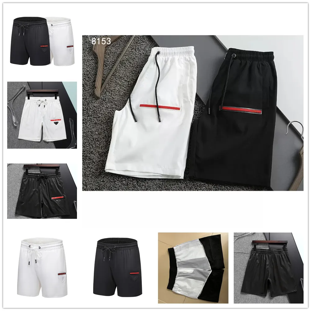 Shorts masculinos e femininos de grife preto e branco moda verão streetwear maiô de secagem rápida calça de praia estampada M-3XL