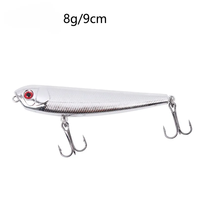Electroplated Fishing Lure Set Crankbait, Pencil Popper, Minnow, Vib  Walleye Ice Fishing Lures Silver Bait From Hefeixiweimao, $25.13