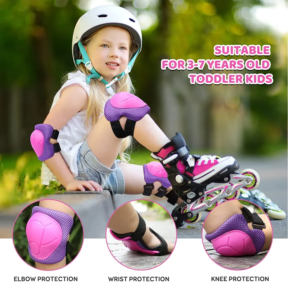 Coudières Genouillères Enfants Genouillères Coudières Gardes Équipement De  Protection Ensemble Équipement De Sécurité Pour Patins À Roulettes Vélo  Vélo Planche À Roulettes Sports Déquitation En Ligne 230603 Du 7,94 €