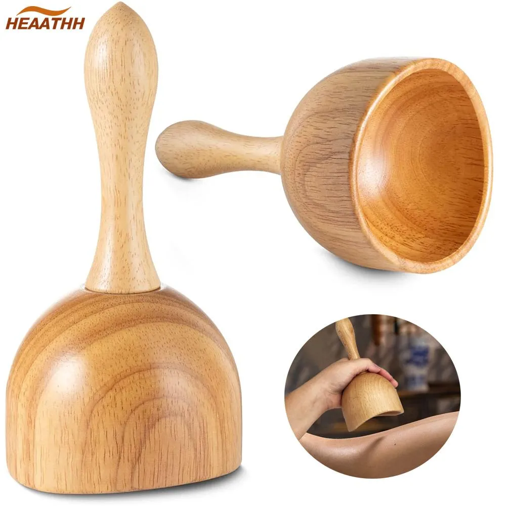 Rilassamento Coppettazione in legno Terapia Strumenti per massaggio Coppa Drenaggio linfatico Massaggiatore Strumenti per Maderoterapia Kit Body Sculpting Coppa anticellulite