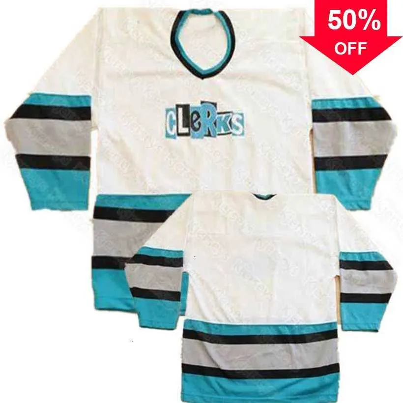 Mag Vintage 1994 CLERKS MOVIE Hockey Jersey Sewing Embroidery Customize