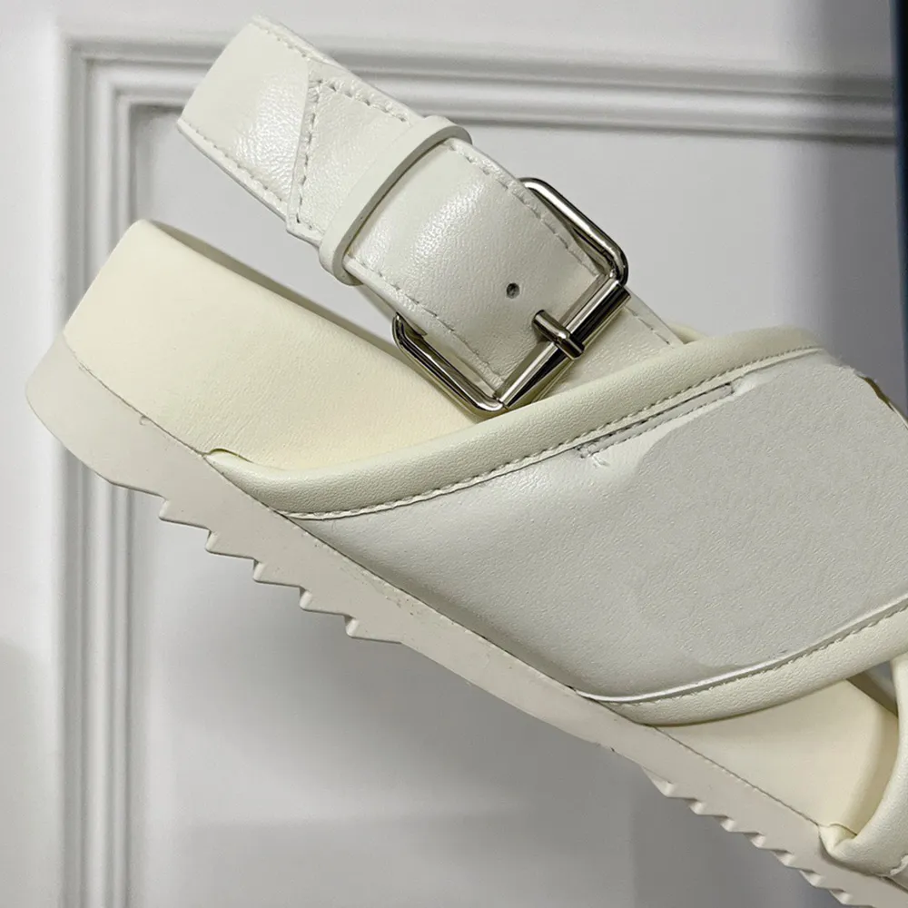 Stylish White Leather Sandals Tana White Flat Sandal – SCHUTZ main image 4