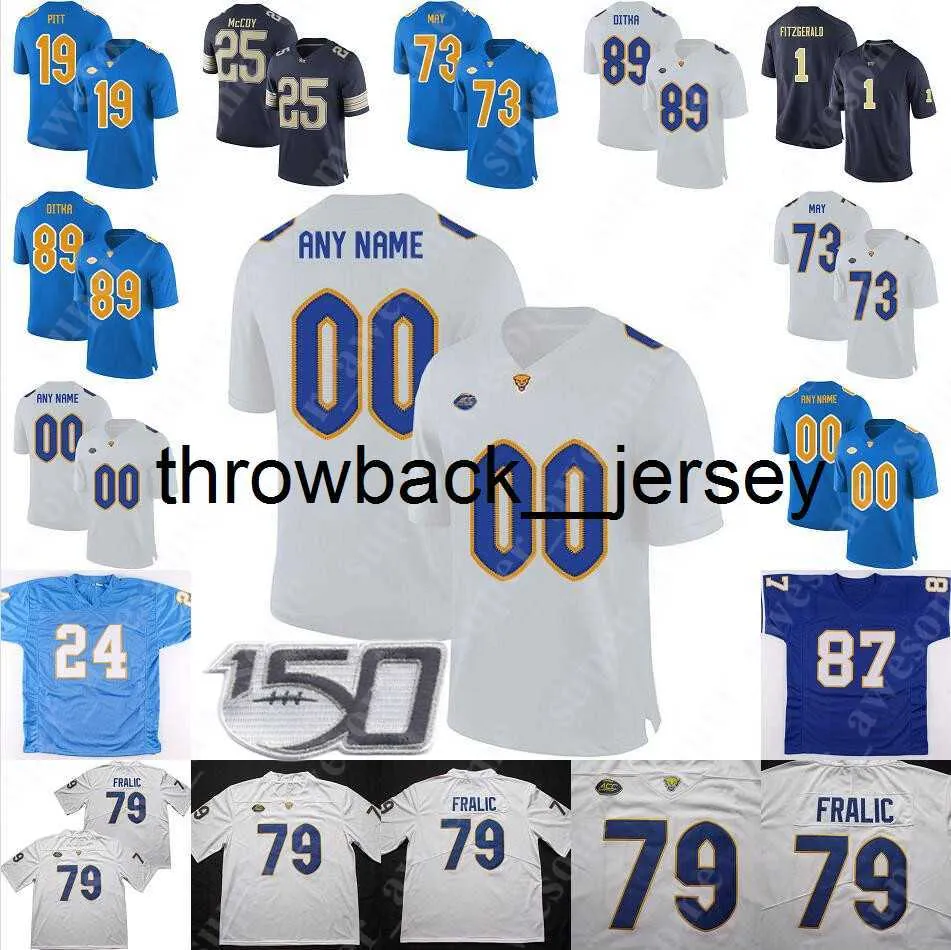 Thr Pittsburgh Panthers Jersey Chris Doleman 89 Mike Ditka 25 Lesean McCoy 13 Dan Marino 97 Jabaal Sheard 80 Antonio Bryant 40 Scott McKillop