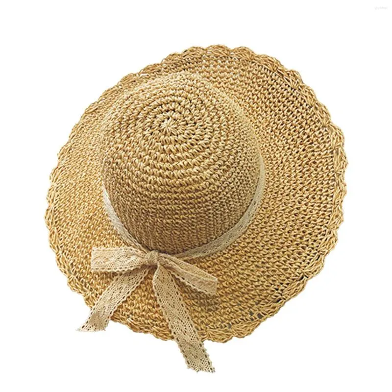 Cappelli a tesa larga Cappello Donna Spiaggia DonnaVersione estiva Parasole versatile Grande navigazione lungo l'erba marina per le donne