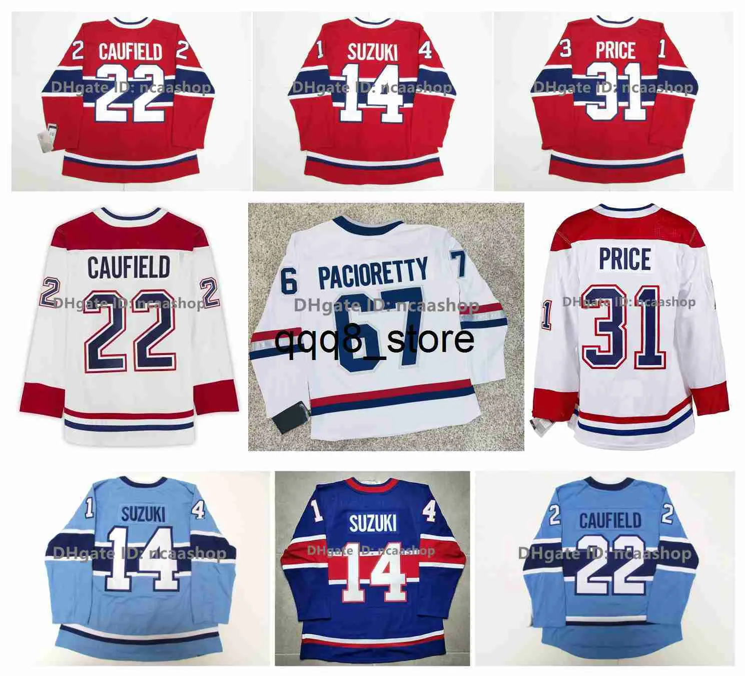 QQ88 Nick Suzuki Montreal Cole Caufield Hockey Jersey Canadiens Juraj Slafkovsky Carey Price Sean Monahan Gallagher Arber Xhekaj Josh Anderson Brendan Gallagher R