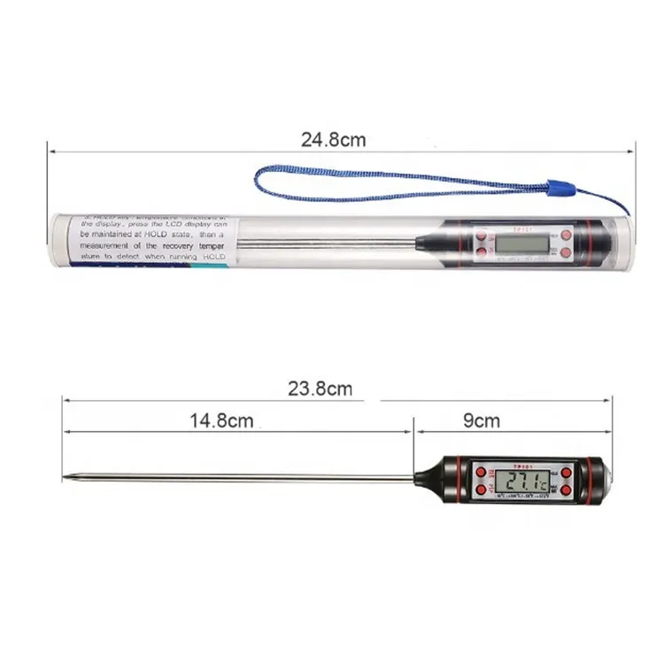 Termometri per carne per barbecue in acciaio inossidabile Cucina Cottura  digitale Sonda per alimenti Termometro elettronico Utensili da cucina per