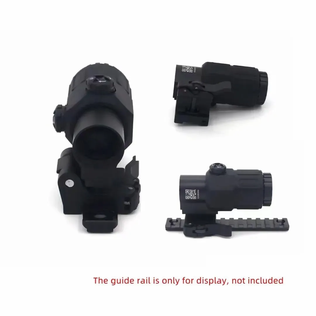 Tactacal G33 Airsoft 3X Magnifier with Switch to Side Quick Detachable QD Mount for hunting-Black