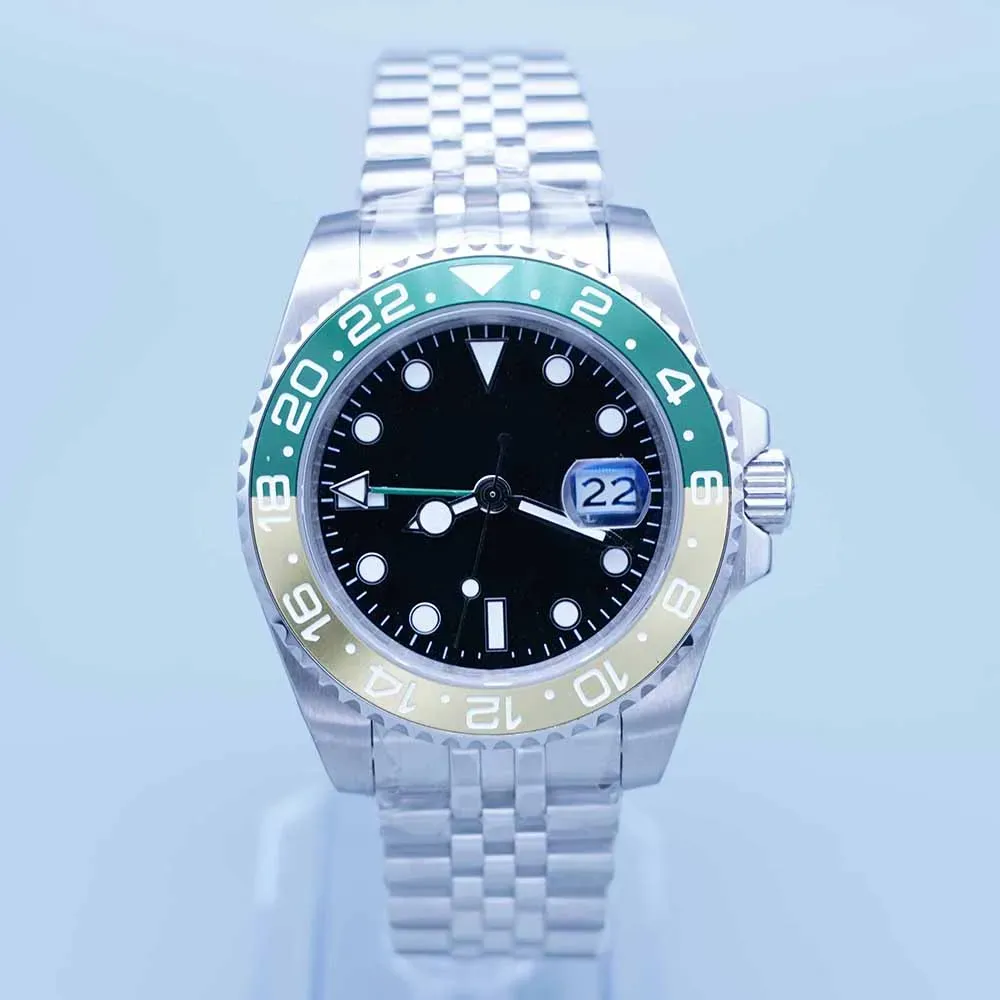 Super Watches: Mens GMT Automatic Timepiece With Ceramic Bezel And