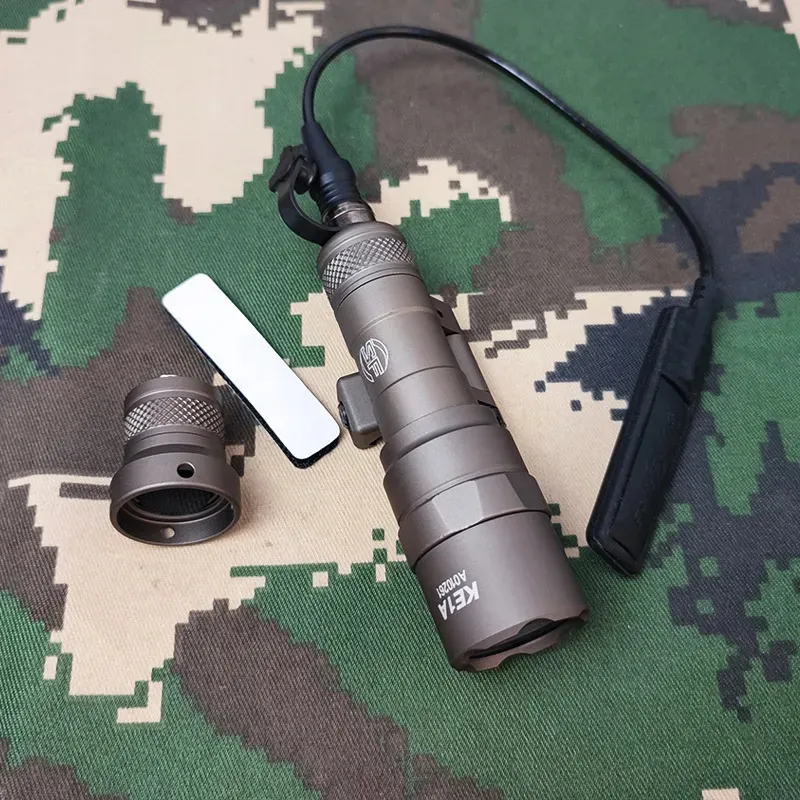 SOTAC TACTICAL AIRSOFT SF M340 M340Cライトアウトドアライフル懐中電灯LED LANTERA FIT 20mm Rail-BK