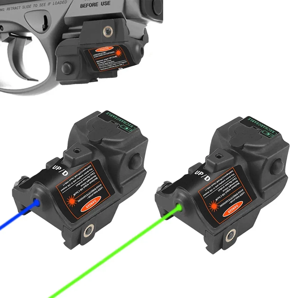 Pistolet Vert Bleu Point Laser Sight Pistolet Rechargeable Visant Pointeur Laser LS-L3 pour Taurus G2C Glock 17 18c 19 21 CZ75 - Rouge