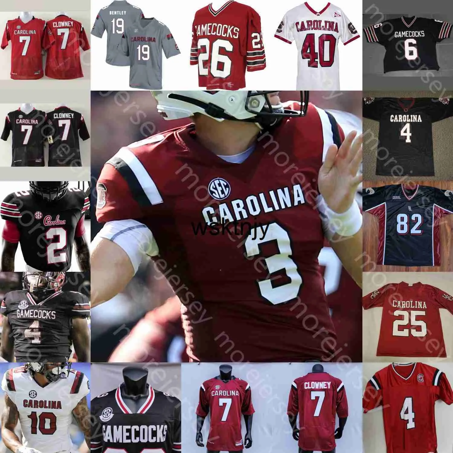 Wsk Custom Football Jersey NCAA College Javon Kinlaw R.J. Roderick Ernest Jones Horn T.J. Brunson Samuel Clowney Harris