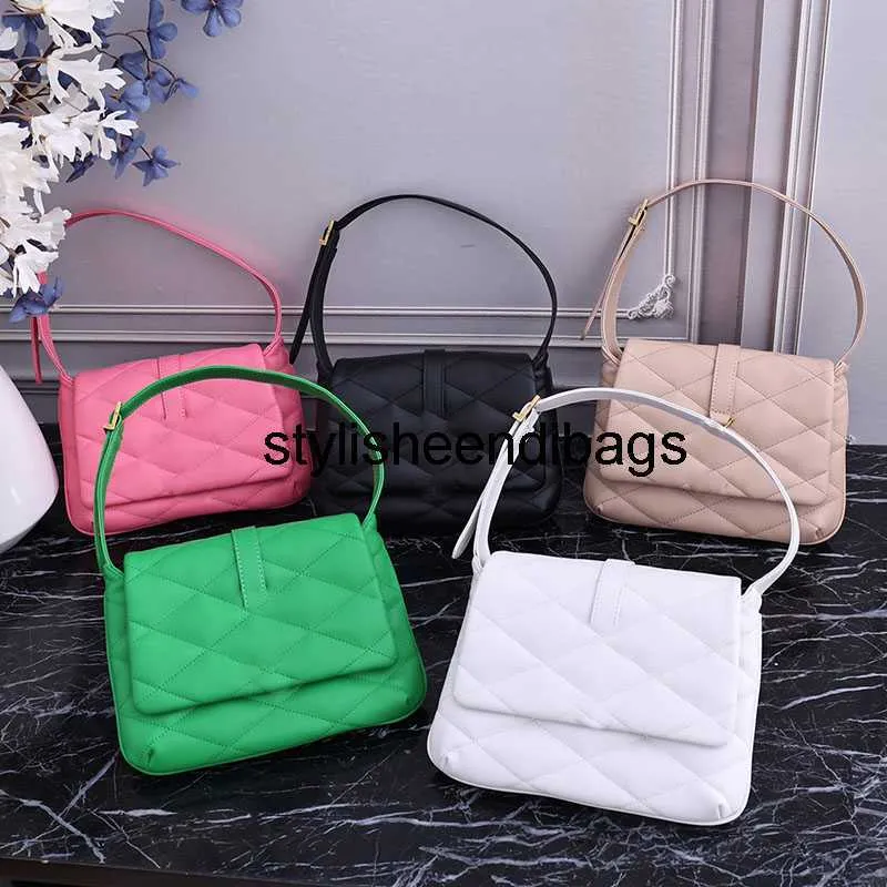 eleganteendibags Totes Designer Sacs à bandoulière de luxe en cuir souple Sacs à main pour femmes Lettre Underarm Sacs à main Mode Grande capacité Polyvalent Totes Multicolore