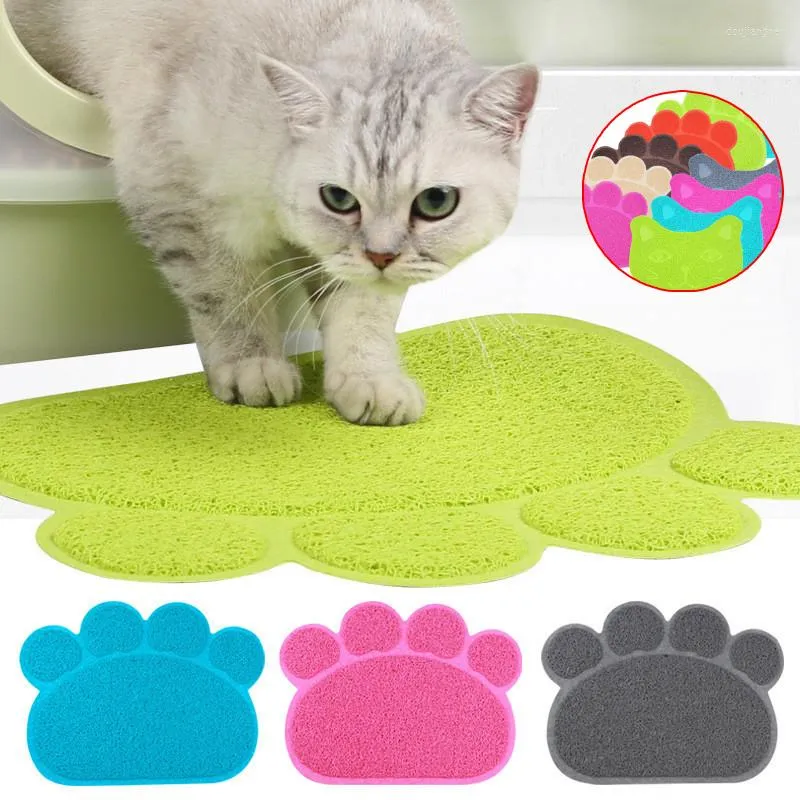 Lits pour chats Chats pour animaux de compagnie Chiens Pied Tapis antidérapants Tapis de litière Chaton Boîte Bol Fournitures solides et durables Casa Gato