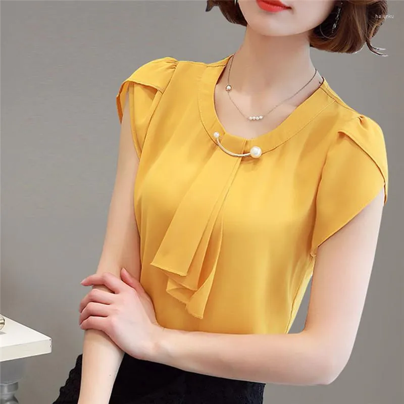 Blusas De Mujer Blusa De Verano Camisa De Chif n Para Mujer