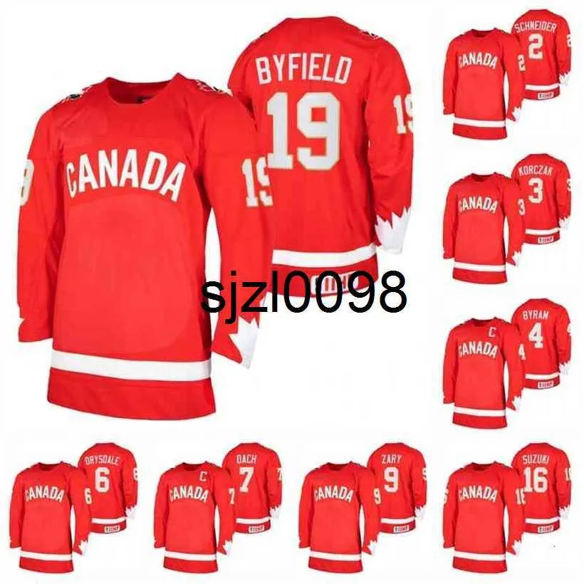 SJ98 2021 IIHF World Junior Championship Bowen Byram Kirby Dach Quinton Byfield Dylan Cozens Jack Quinn Taylor Gauthier Dylan Garand Jersey