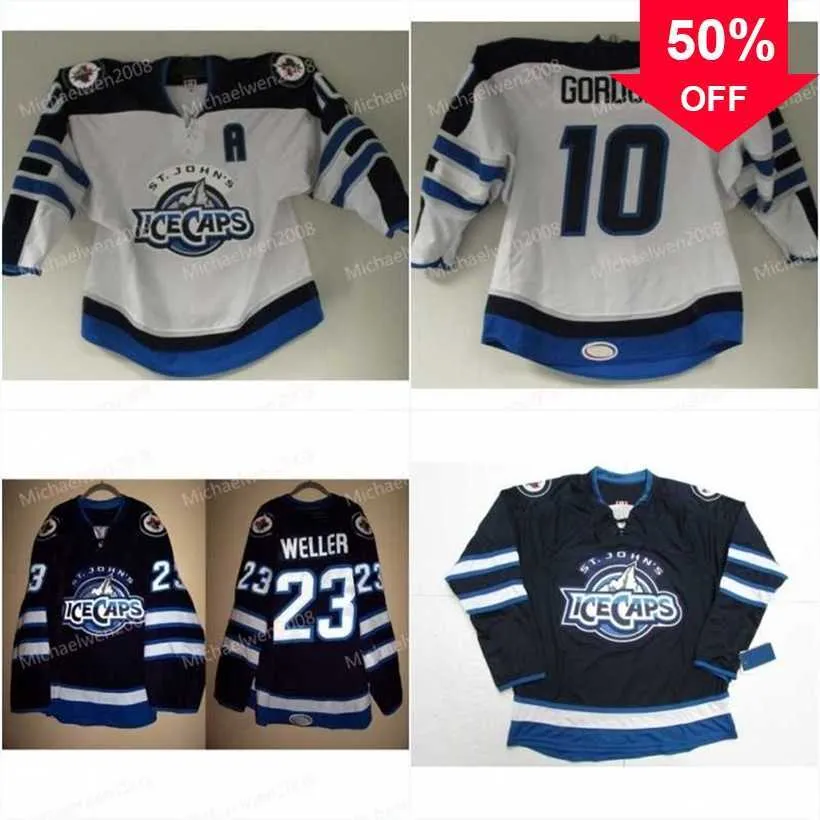 Mag Mitness Men St Johnsice Caps Jersey 10 Gordon 29 Patrik Laine 26 Blake Wheeler 55 Mark Scheifele 9 Kane Hockey Jerseys