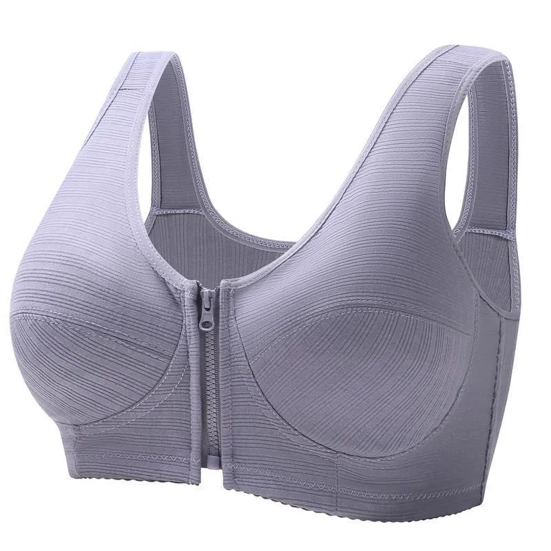 Bras Soft Cotton BC Cup Front Zipper Bra Womens Underwear Sexy No