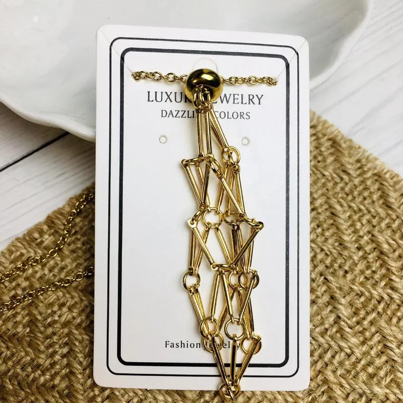 Cage chain store gold plated