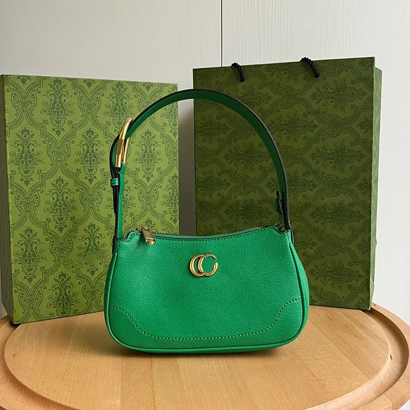 Bolsas de grife de luxo com fechamento nas axilas, sacolas de alta qualidade, bolsas de ombro, carteira, bolsa pequena com listra web, designer de couro branco, bolsas femininas #verde