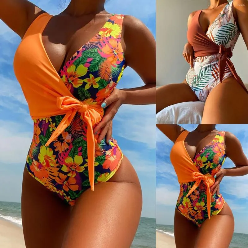 Colorful One Piece Bikini Swimsuits For Big Busts For Women With