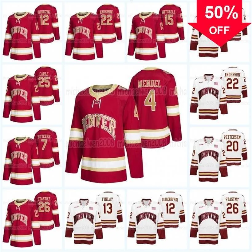 Mag MitNess 2021 Cole Guttman Denver Pioneers NCAA College hockeyshirt Emilio Pettersen Paul Stastny Liam Finlay Ian Mitchell Brett Stapley Finla