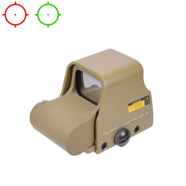 551 552 553 Holographic Green Red Dot Sight Optics Night Vision Gun Rifle Scope 20mm Rail Mount for HK416 AR15-Tan