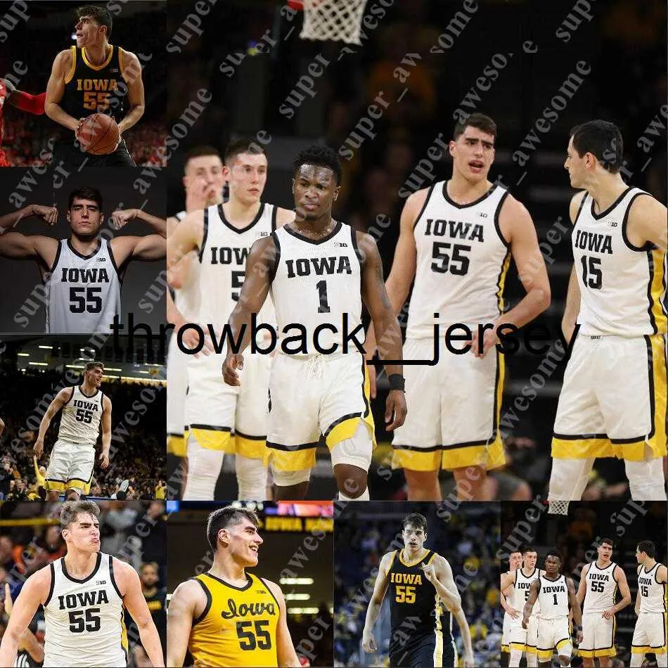 Thr Iowa Hawkeyes Basketball Jersey Luka Garza Kris Murray Patrick McCaffery Payton Sandfort Filip Rebraca Tony Perkins Dasonte Bowen Ahron Ulis Josh Ogundele Josh