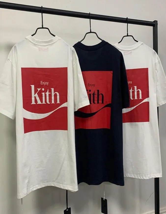 20SS Mens Designer Kith Color Tave Tee T Shirt Fashion Men Men Womens Casual Black White Stylist Dirtlist1398973