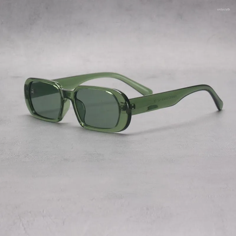 Sunglasses Ins Style Green Rectangle Woman Sun Glasses Male Female Brand Designer Candy Colors Small Square