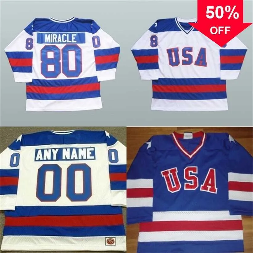 Mag Mit 1980 Miracle On Ice Hockey Jerseys 15 Mark Wells 24 Rob McClanahan 28 John Harrington Mens 100% Stitched Team USA Hockey Jersey