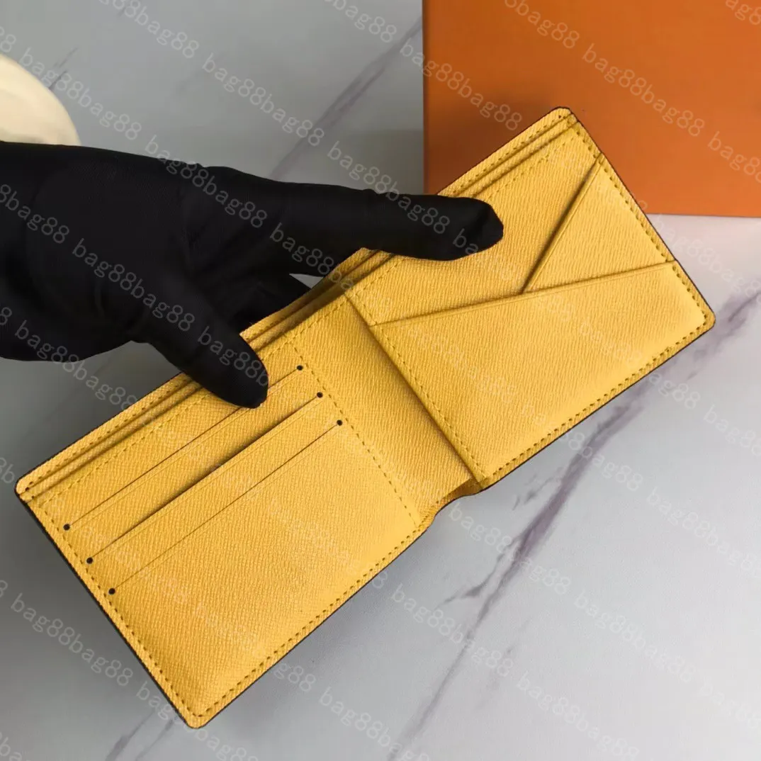 2023 mode kort plånbok designer mens bifold canvas plånböcker korthållare fickrangören luxurys handväska m60895